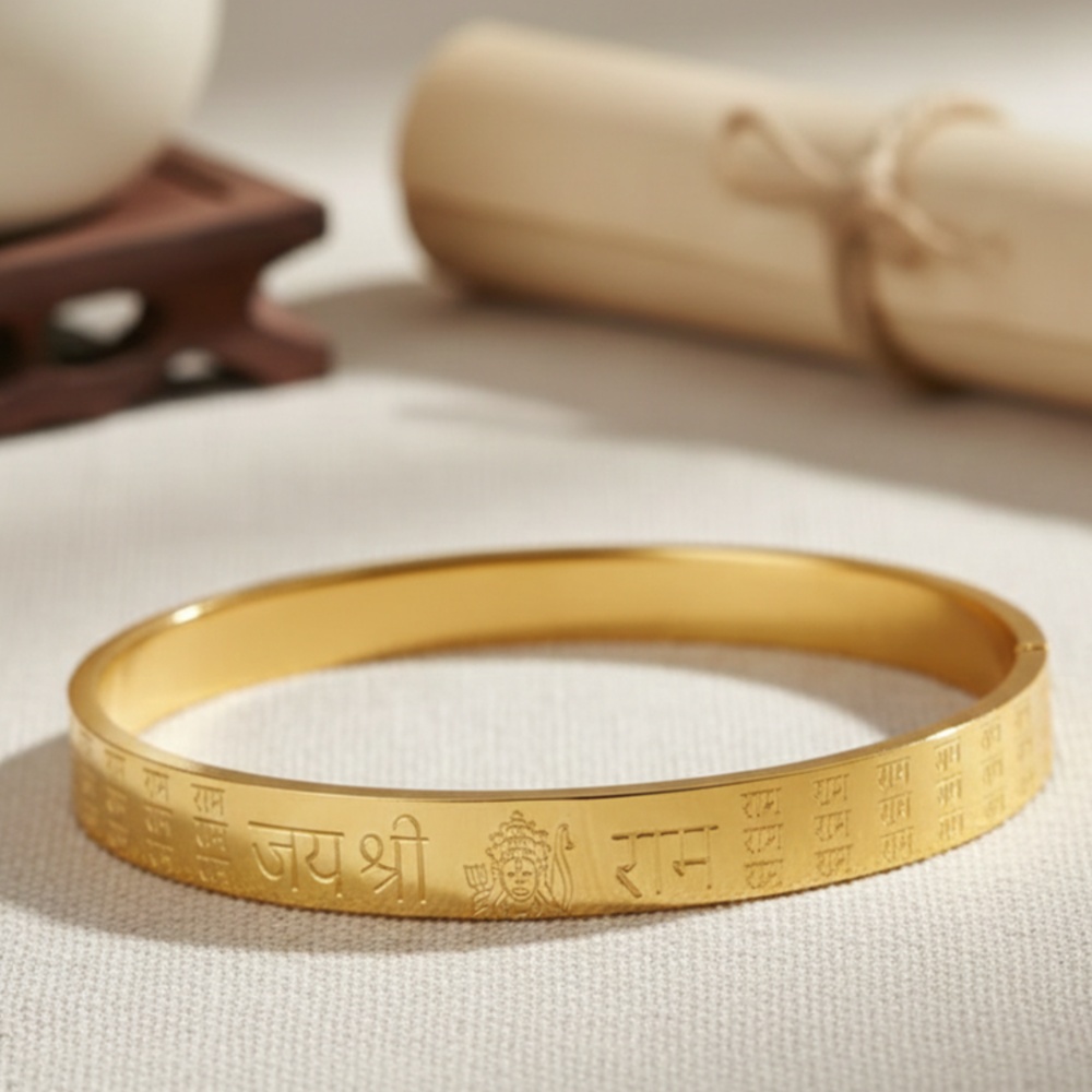 Jai Shri Ram Golden Bracelet
