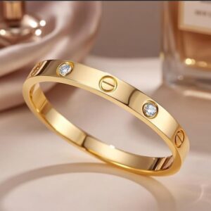 Luxury Gold-Tone Crystal Bracelet